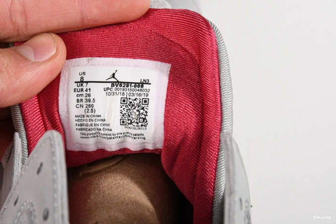 Cheap BK 7 jordan reflective air cardinal bv6281-006 1112